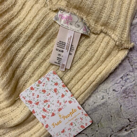 Free People Bottom Line Hooded Ribbed Cowl in Taupe - Picture 6 of 7